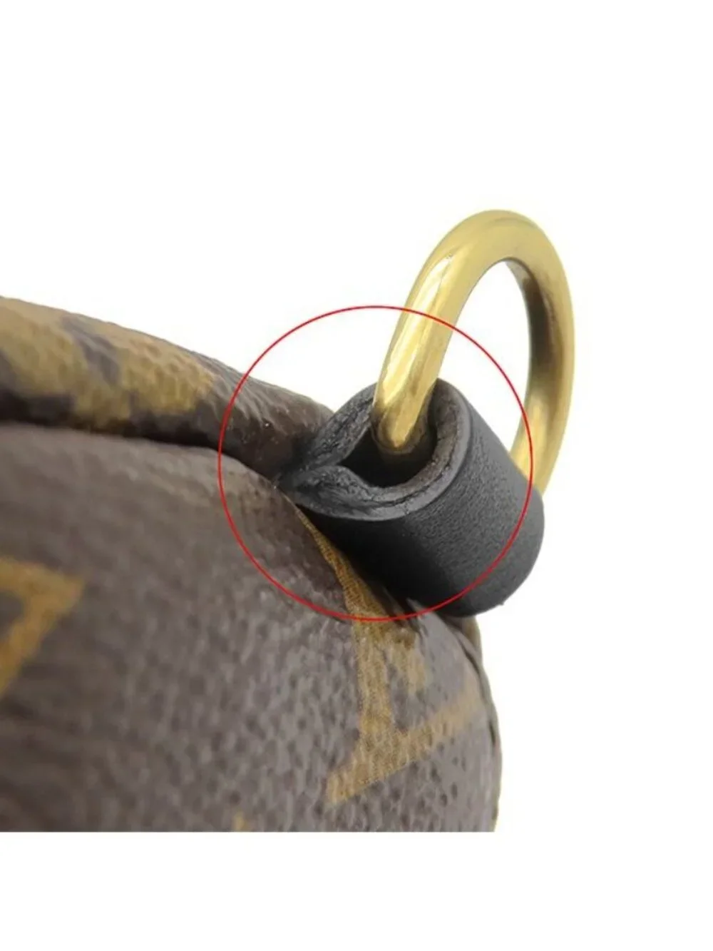 Louis Vuitton Backpack Palm Springs Mini Monogram Canvas Gold Brown